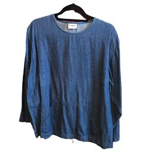 🎉3 for $20🎉 Tropism medium denim long sleeve top